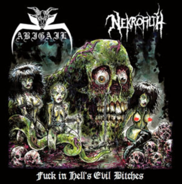 Abigail/Nekrofilth: F--K In Hells Evil Bitches (Lucky Dip - Black Or Splatter Vinyl) - Vinyl