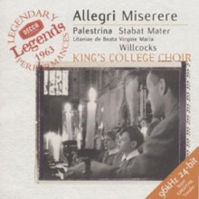 Kings College Choir/willcocks: Allegri/Miserere - CD