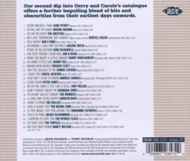 Various Artists: Honey & Wine - Another Gerry Goffin & Carole King Song Collection - CD