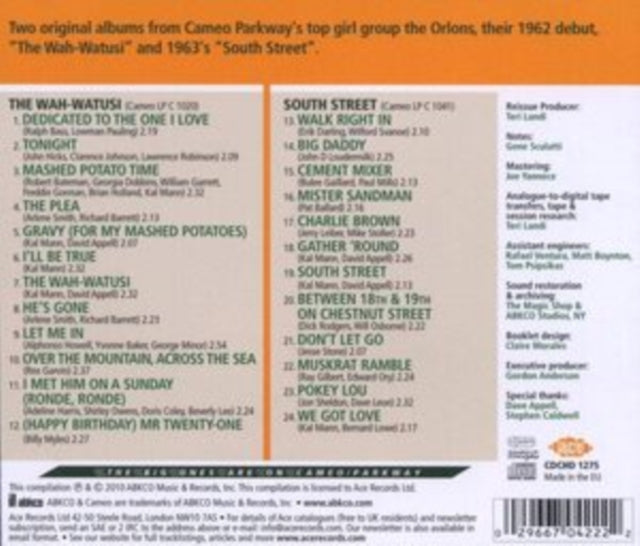 The Orlons: The Wah-Watusi / South Street - CD