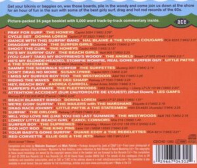 Various Artists: Hey Beach Girls - Female Surf N Drag - CD