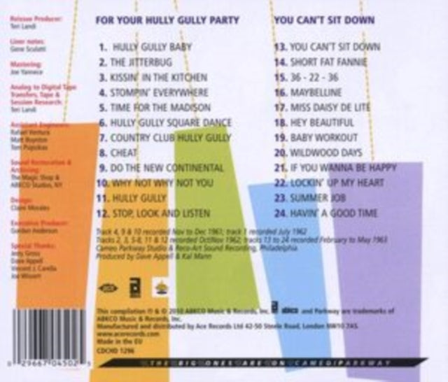 The Dovells: For Your Hully Gully Party / You CanT Sit Down - CD