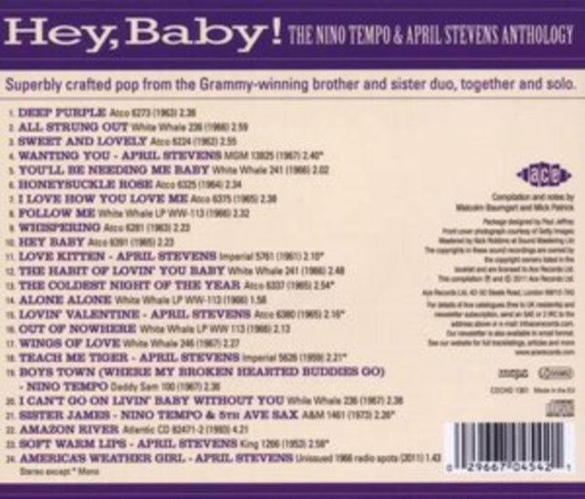 Nino Tempo & April Stevens: Hey. Baby! - CD