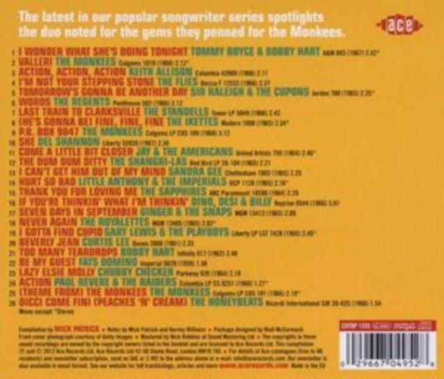 Various Artists: Action! The Songs Of Tommy Boyce And Bobby Hart - CD