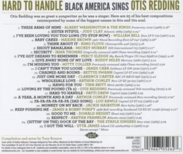 Various Artists: Hard To Handle - Black America Sings Otis Redding - CD