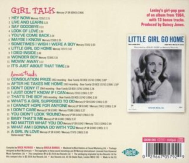 Lesley Gore: Girl Talk - CD