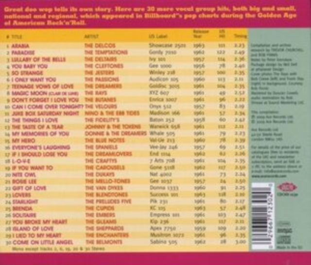 Various Artists: Special Doo-Wop Edition 1956-1963 Volume 2 - CD