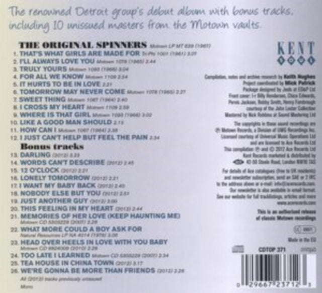 The Spinners: Truly Yours - Their First Motown Album - CD