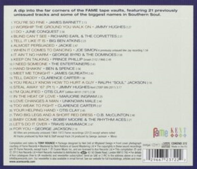 Various Artists: Hall Of Fame - Rare And Unissued Gems From The Fame Vaults - CD