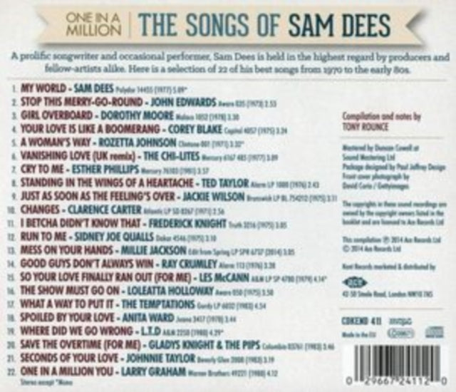 Various Artists: One In A Million - The Songs Of Sam Dees - CD