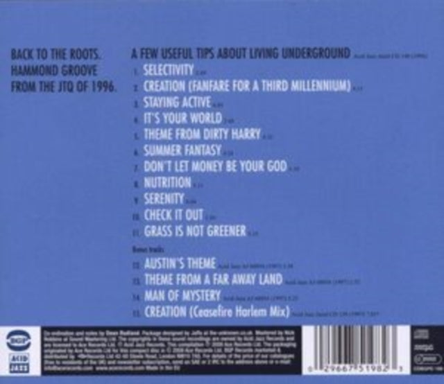 The James Taylor Quartet: A Few Useful Tips About Living Underground - CD