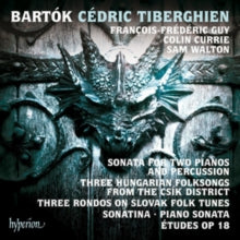 Cedric Tiberghien: Bartok: Sonata For Two Pianos And Percussion & Other Piano Music - CD