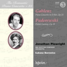 Jonathan Plowright / Lukasz Borowicz: Bbc Scottish Symphony Orchestra: Gablenz & Paderewski: Piano Concertos - CD