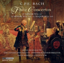 Most / Danish Sinfonietta: Carl Philipp Emanuel Bach: Flute Concertos - CD