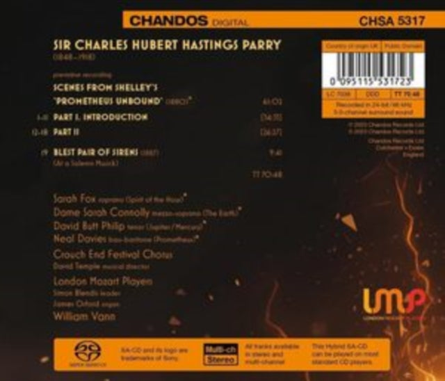 Various Artists: Hubert Parry: Scenes From Shelleys Prometheus Unbound / Blest Pair Of Sirens - CD