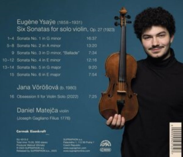 Daniel Matejca: Eugene Ysaye: Six Sonatas For Solo Violin - CD