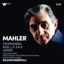 Sir John Barbirolli / Dame Janet Baker: Mahler: Symphonies Nos. 1. 5. 6. 9. Lieder - CD
