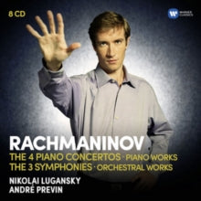 Nikolai Lugansky / Andre Previn/london Symphony Orchestra: Rachmaninov: The Piano Concertos. The Symphonies. Rhapsody On A Theme By Paganini. Variations. Preludes. Moments Musicaux - CD