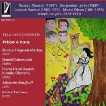 Rachel Talitman / Marcos Fregnani-martins / Daniel Rubenstein: Belgian Composers - Pieces A Cinq - CD