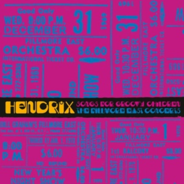 Jimi Hendrix: Songs For Groovy Children: The Fillmore East Concerts (Blue/Violet Swirl Vinyl) (Black Friday 2024) - Vinyl