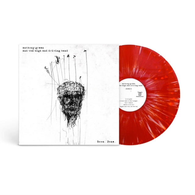 Anthony Green and The High Driving Band: Boom. Done. (Clear Red/White Swirl Vinyl) - Vinyl