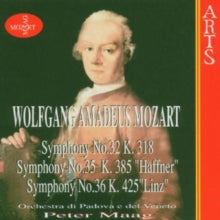Padova E Del Vento Ormaag: Mozartsymphonies No 32 35 36 - CD