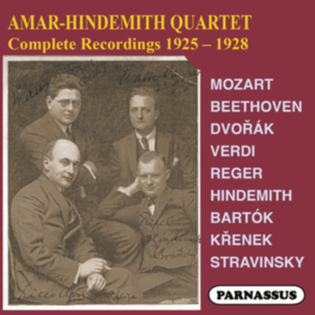 Amar - Hindemith Quartet: Amar-Hindemith Quartet Complete Recordings 1925-8 - CD