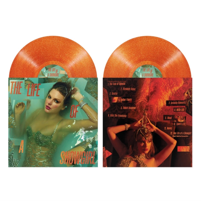 Taylor Swift: The Life Of A Showgirl (Portofino Orange Glitter Vinyl) - Vinyl