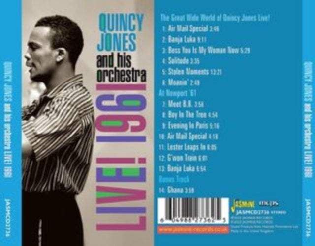 Quincy Jones and His Orchestra: Live! 1961 2Lps & Bonus - CD