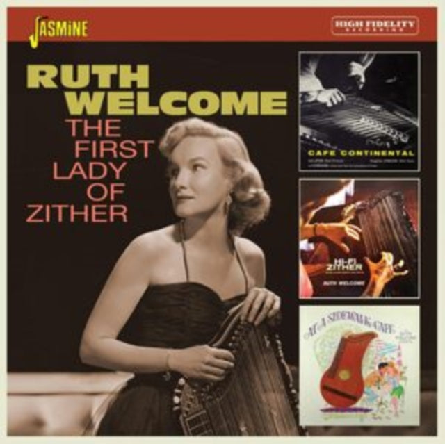 Ruth Welcome: The First Lady Of Zither (3Lps Cafe Continental / Hi-Fi Zither / At A Sidewalk Cafe) - CD