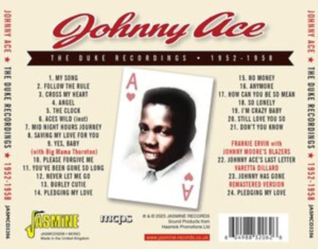 Johnny Ace: The Complete Duke Recordings & More 1952 To 1958 - CD