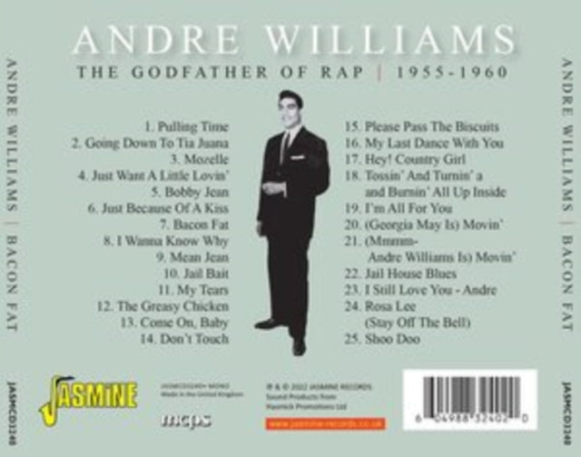 Andre Williams: Bacon Fat & Another 24 Sizzlin Cuts Of Detroit Soul Roots 1955-1961 - CD