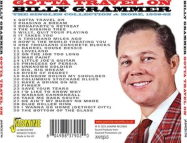 Billy Grammer: Gotta Travel On - The Singles Collection & More 1958-62 - CD