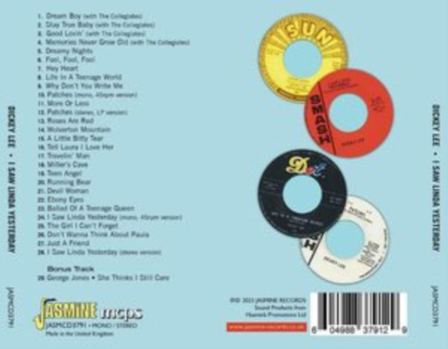 Dickey Lee: I Saw Linda Yesterday - CD