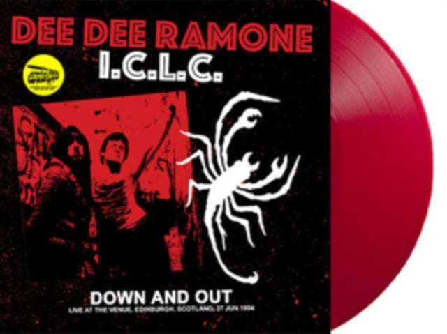 Dee Dee Ramone: Down And Out: Live At The Venue. Edinburgh. Scotland. 27 Jun 1994 - Fm Broadcast (Red Vinyl) - Vinyl