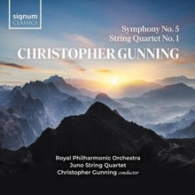 Royal Philharmonic Orchestra / Christopher Gunning / The Juno Quartet: Christopher Gunning: Symphony No. 5. String Quartet No. 1 - CD