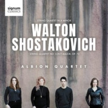 Albion Quartet: Walton: String Quartet In A Minor / Shostakovich: String Quartet No. 3 In F Major - CD