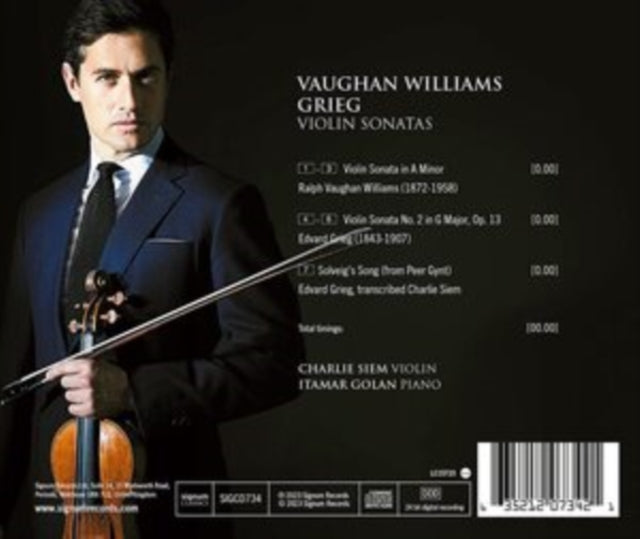 Charlie Siem / Itamar Golan: Vaughan Williams / Grieg: Violin Sonatas - CD