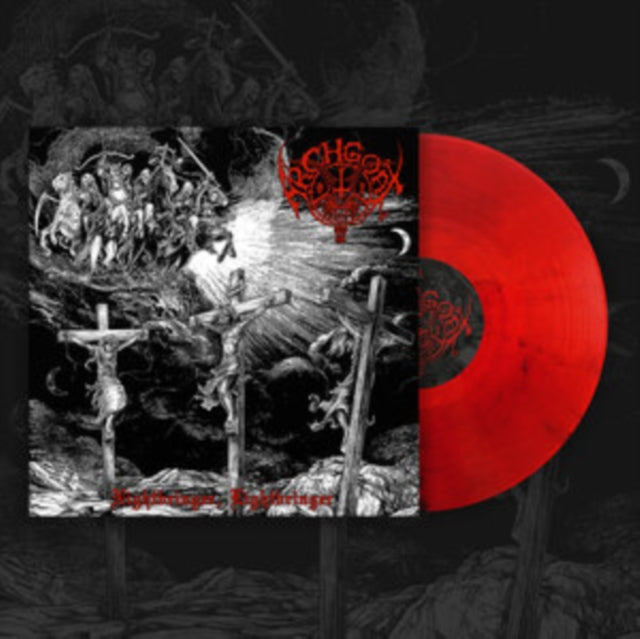 Archgoat: Nightbringer. Lightbringer Transparent (Red Smoke Vinyl) - Vinyl