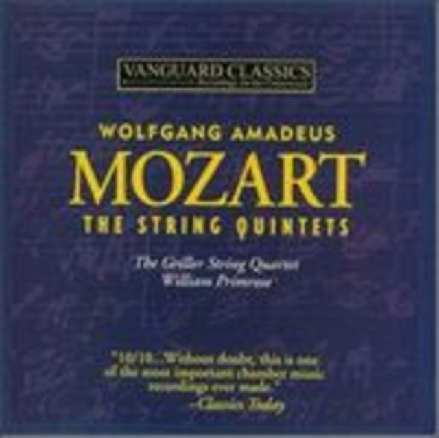 Griller String Quartet / William Primrose: Mozart: Quintets No.S 2-6. K406 / K515 / K516 / K593 / K614 / Adagio And Fugue For Strings In C Mino - CD