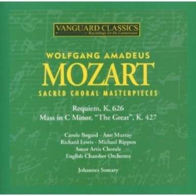 Carole Bogard / Ann Murray / Richard Lewis / Amor Artis Chorale / Eco / Johannes Somary: Mozart Choral Masters / Requiem / Mass In C - CD