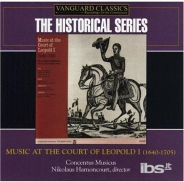 Concentus Musicus. Nikolaus Harnoncourt: Leopold Ist: Music At His Court: By Biber. Schmelzer. Legrenzi - CD
