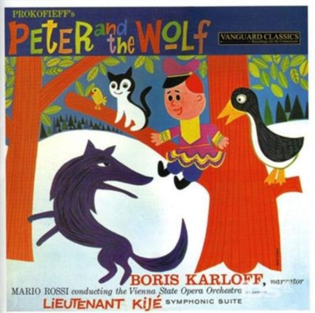 Boris Karloff. Vienna Symphony Orchaestra. Mario Rossi: Prokofiev: Peter And The Wolf Op. 67. Lieutenant Kije Suite. Op. 60 - CD