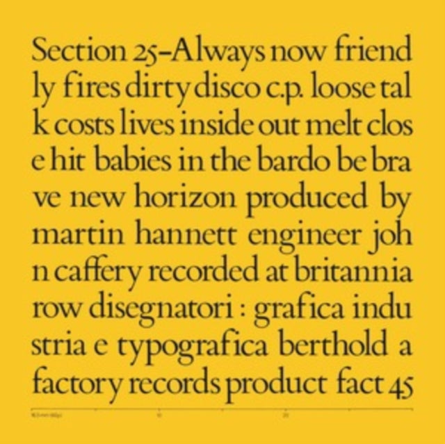Section 25: Always Now - Vinyl