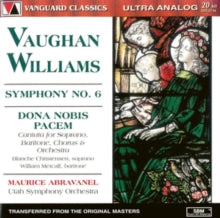 Utah Symphony Orchestra. Maurice Abravanel: Vaughan Williams Symphony No.6 / Dona Nobis Pacem - CD