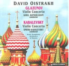 David Oistrakh: Kabalevsky. Glazunov Violin Concs & Gliere Romance - CD