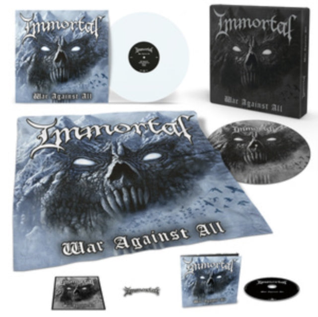 Immortal: War Against All (Polar White Vinyl) +Flag +Pin +Patch +Slipmat) - Vinyl