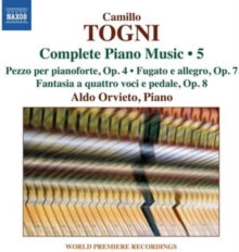 Aldo Orvieto: Camillo Togni: Complete Piano Music. Vol. 5 - CD