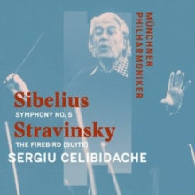 Munchner Philharmoniker / Sergiu Celibidache: Sibelius: Symphony No. 5. Stravinsky: The Firebird (Suite) - CD