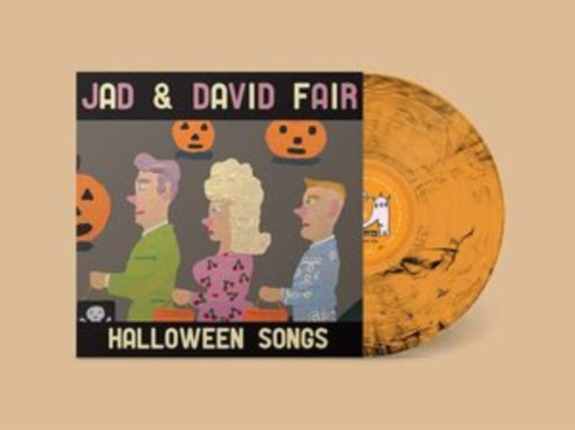 Jad and David Fair: Halloween Songs (Opaque Orange/Black Swirl Vinyl) - Vinyl